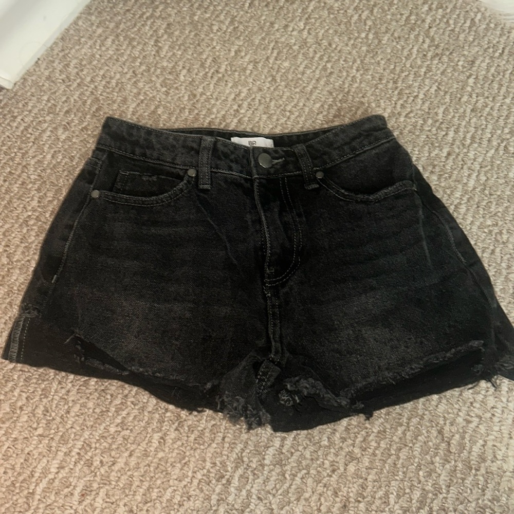 Black Jean shorts size 24 waist.